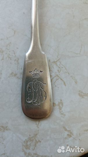 Ложка столовая серебро К. Д. Бальмонт