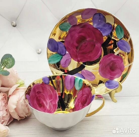 Чайная пара Дулево