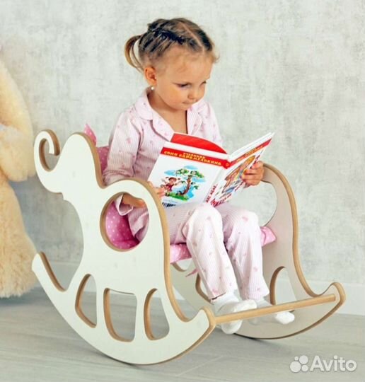 Кресло качалка детское мягкое