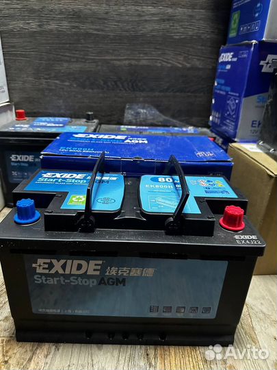 Аккумулятор Exide AGM Start-Stop EK700 80 Ач