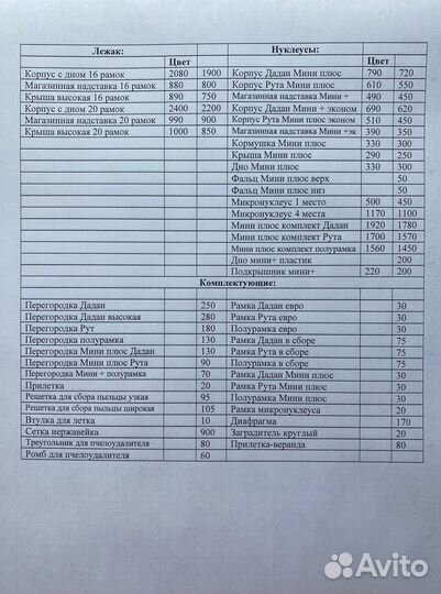 Ульи 1 дадан 2 магазиннных надставки 12 рамок