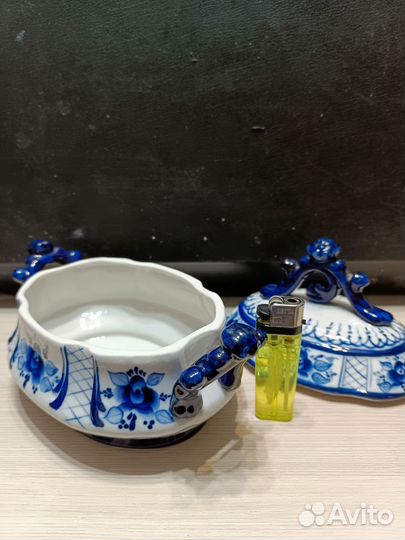 Сахарница Гжель