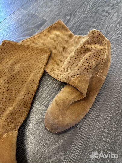 Сапоги из натуральной замши, Италия р. 39