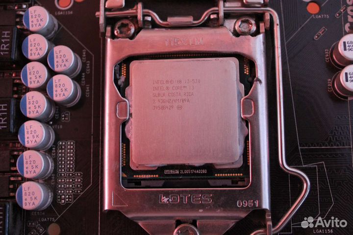 Материнская плата 1156 +i3 530