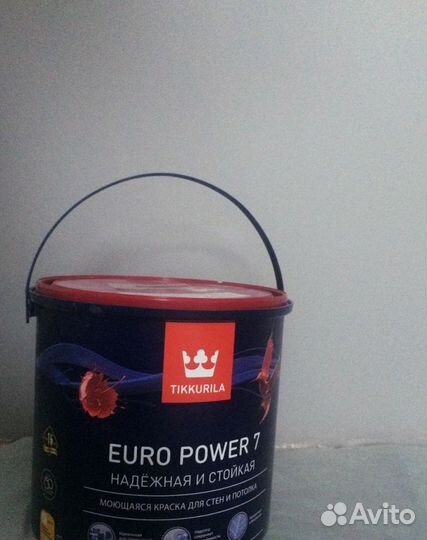 Краска моющаяся Tikkurila Euro Power