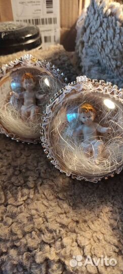 Елочные игрушки младенец Иисус