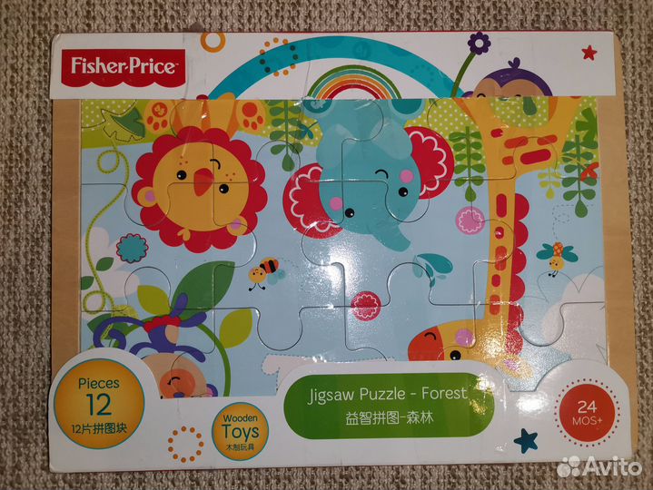 Деревянные и мягкие пазлы новые