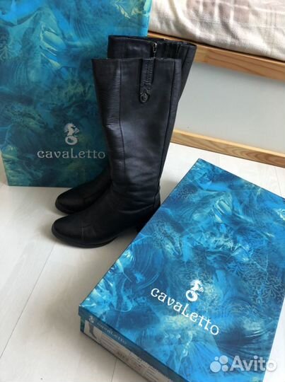 Сапоги зимние кожанные 37р cavaLetto