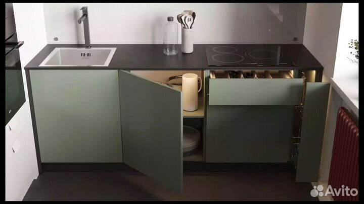 Кухня с раковиной под ключ