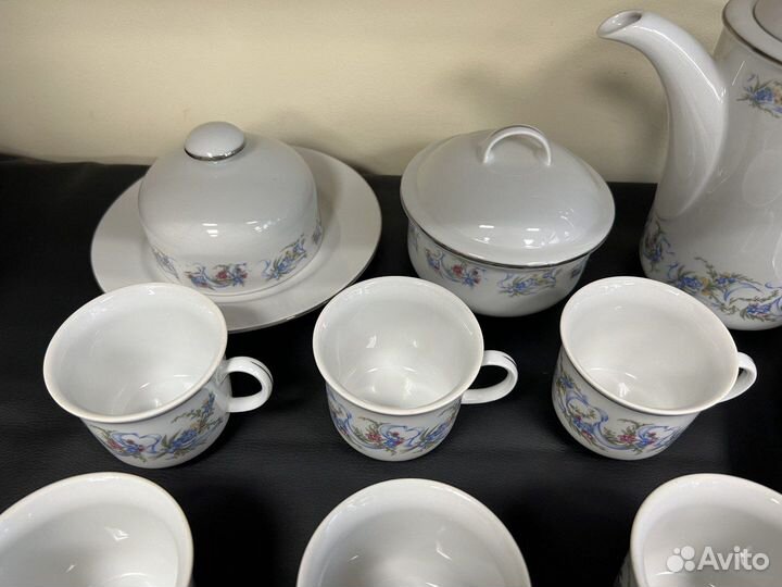 Кофейный сервиз jlmenau гдр 28 предметов