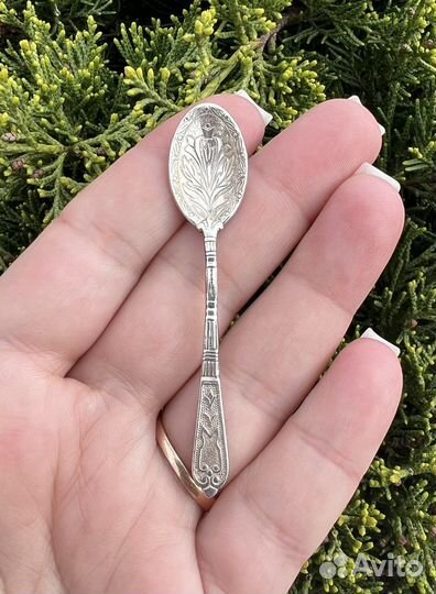 Серебряная маленькая ложечка 925 Россия