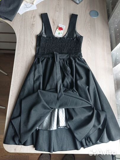 Сарафан школьный серый 152. Зеленоград