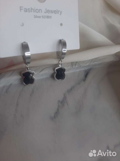 Серьги мишки