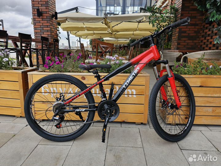 Велосипед timetry Черно-красный