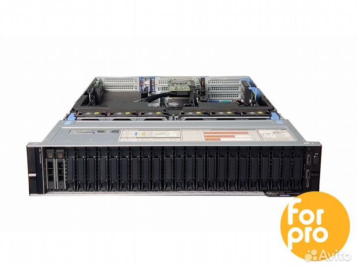 Сервер dell R740xd 28SFF 2x6140Gold 64GB, H730p