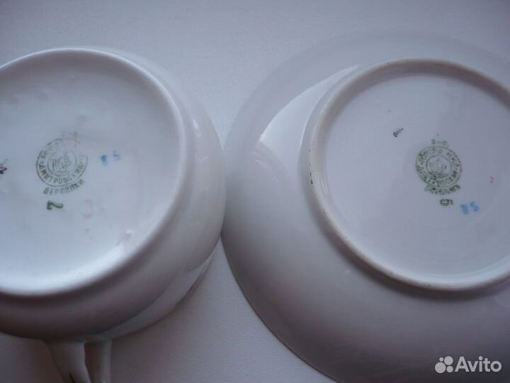 Сахарница-Голубой пион. Чайные пары