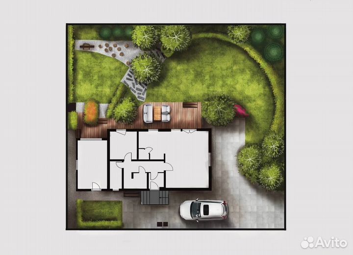 Скетч-визуализация интертера