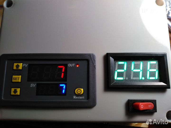 Блок статики с термометром для коптильни