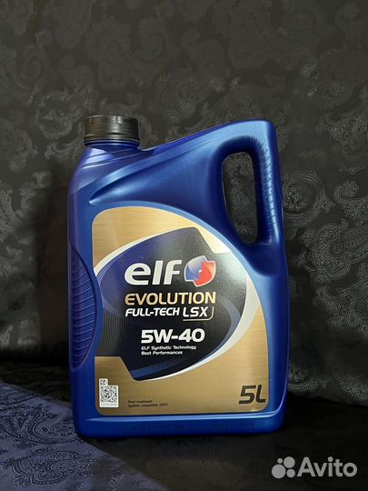 Моторное масло ELF Evolution Full-Tech LSX 5W40 5л