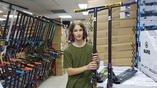 Трюковой самокат-новый в упаковке