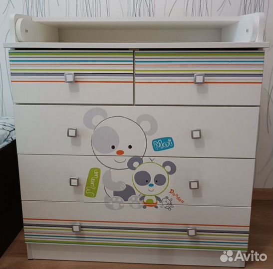 Пеленальный комод Фея 1780 Панды