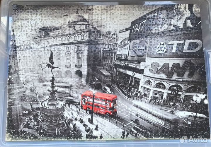 Пазл Лондон собранный 1000 элементов