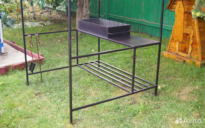 Мангал с крышей 5 мм