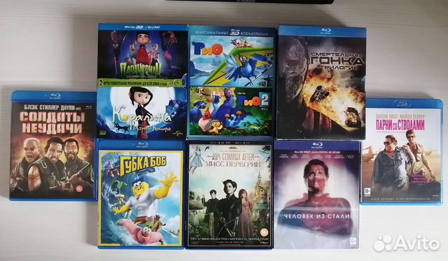 Фильмы на blu-ray. Коллекция. Диски