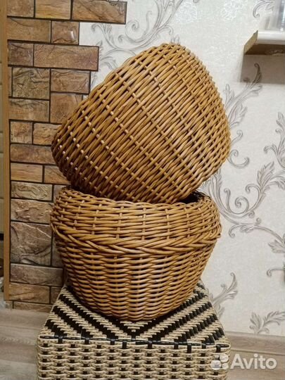 Мастер класс по плетению кашпо из иск. ротанга