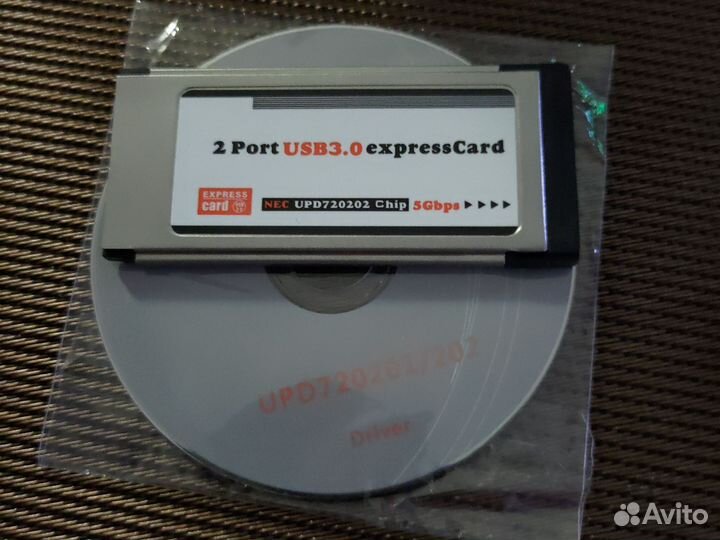 Адаптер express card usb 3.0 2 port