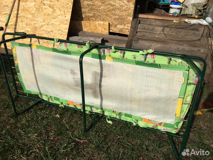 Раскладушка с матрасом бу детская