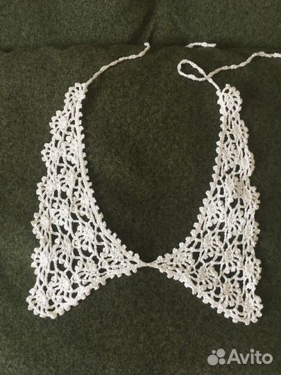 Воротник ажурный вязанный крючком