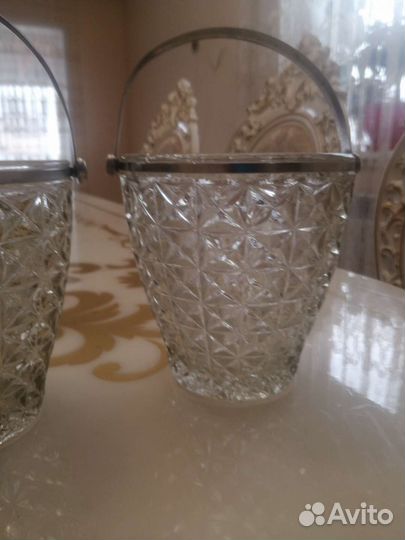 Конфетница СССР стекло