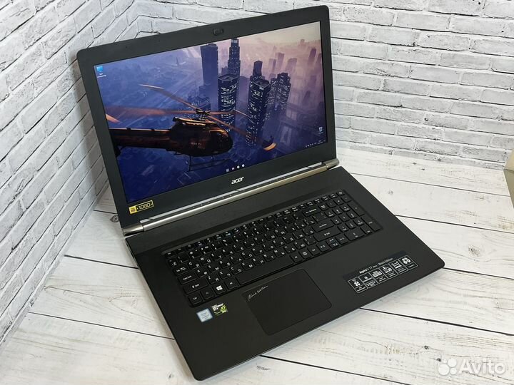 Игровой ноутбук Acer 17.3д/i5/gtx960/SSD/8gb/FHD