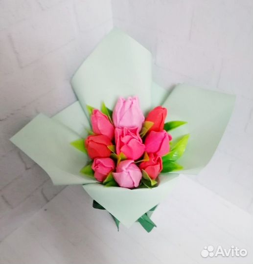 Букет из 9 тюльпанов