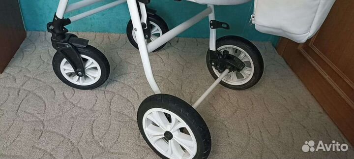 Коляска 2 в 1 indigo эко кожа