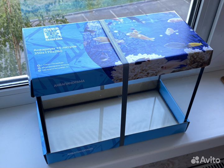 Аквариум 15 л и внутренний фильтр Hidom AP-300 L