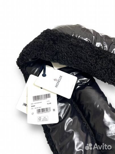 Шарф Moncler Logo Puff Scarf Black