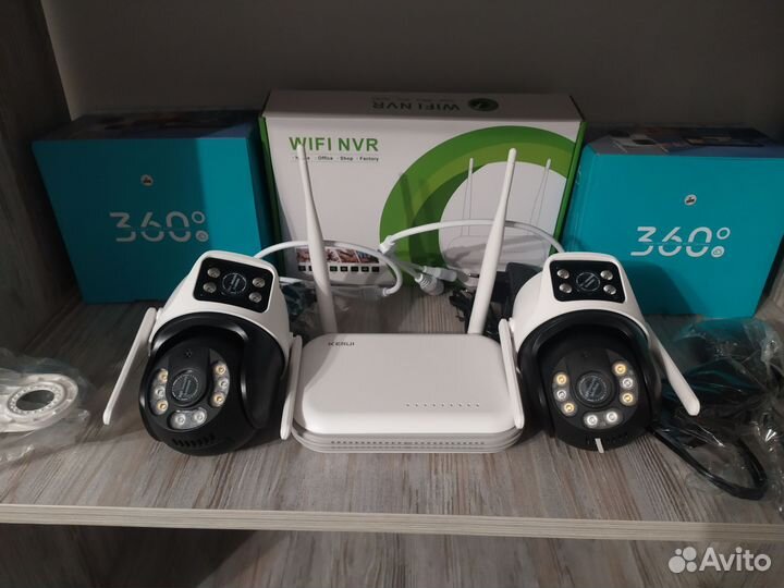 Беспроводная уличная система видеонаблюдения 12 mp