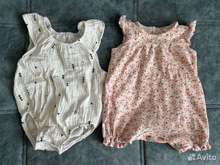 Муслиновый боди, песочник