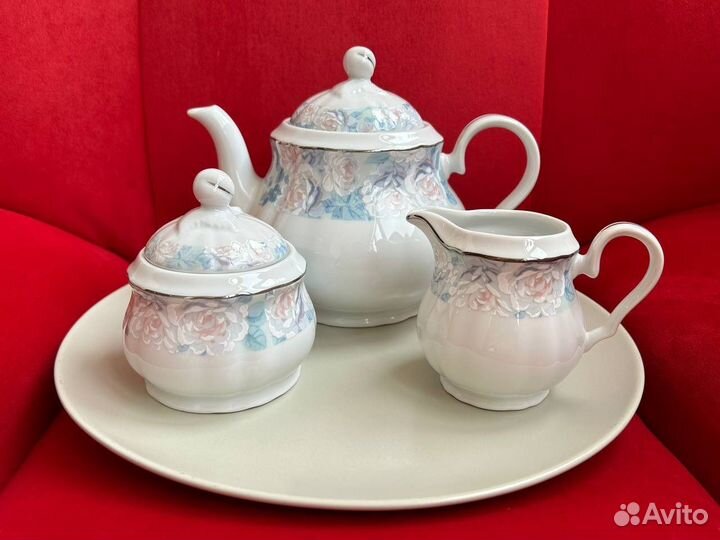 Чайный Сервиз/Thun 1794/Голубая Роза/Чехия/Богемия