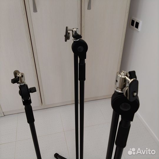 Микрофонная стойка напольная K&M + головка