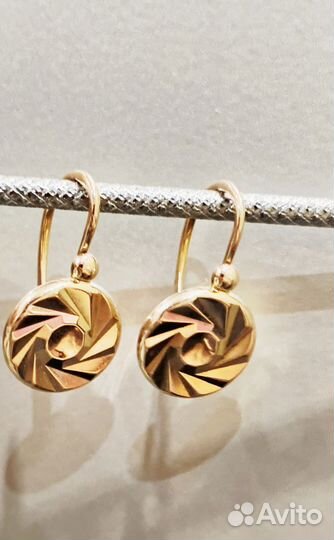 Золотые серьги метеориты СССР