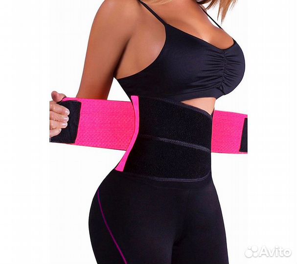 Фитнес пояс для похудения CleverCare, фуксия, разм