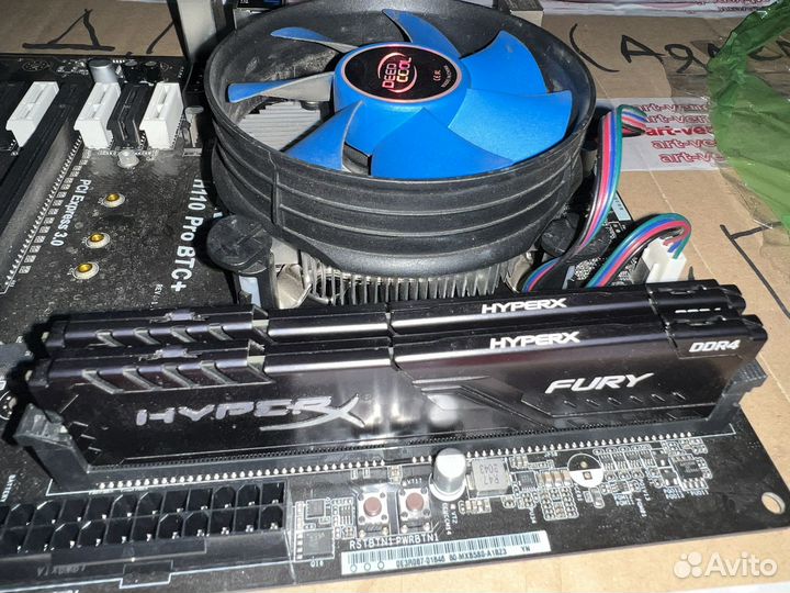 Материнская плата asrock h110 pro btc+