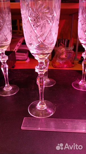 Бокалы стопки хрусталь СССР
