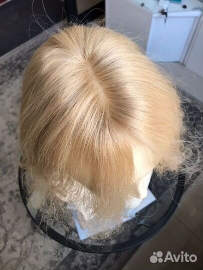 Накладка из натуральных волнистых волос