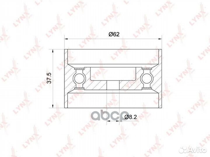 Ролик натяжной ремня грм PB1309 lynxauto