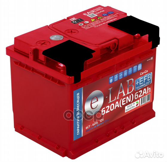 062 111 K01 E Аккумулятор 6ст - 62 (E-LAB+EFB)