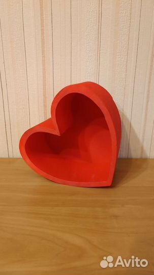 Пенобокс сердце для композиций (кашпо, бокс)